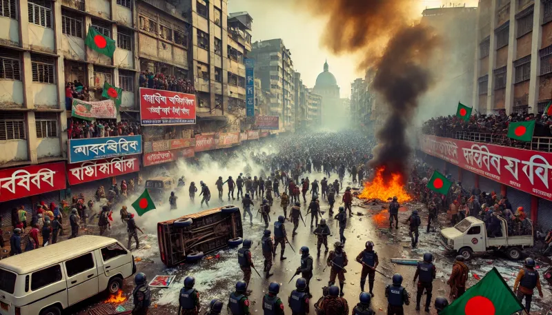 The interim government of Bangladesh is failing to manage the recent wave of chaotic protests across Dhaka and other parts of the country