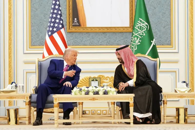 During President Donald Trump’s visit, a $100 billion U.S.-Saudi Arabia arms and military deal is taking place