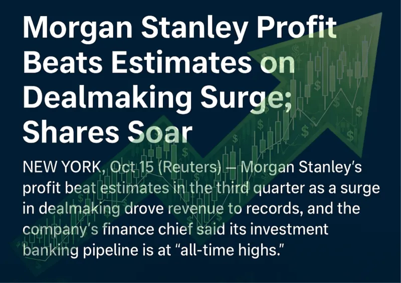 Deal surge powers Morgan Stanley to new heights — $18.2B in revenue and counting