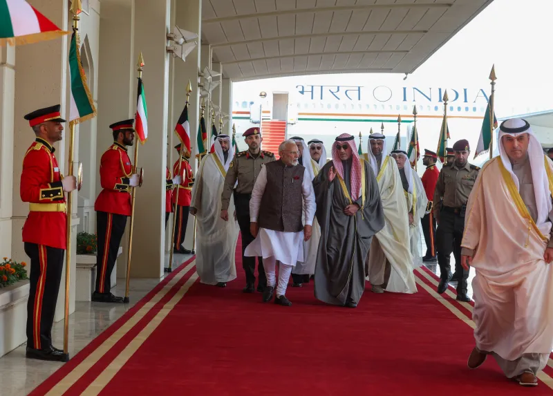 Indian Prime Minister Narendra Modi on Historic Visit to Kuwait After 43 Years