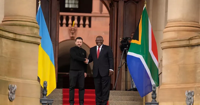 After Russian airstrikes, Zelenskyy cuts short South Africa trip and returns to Ukraine