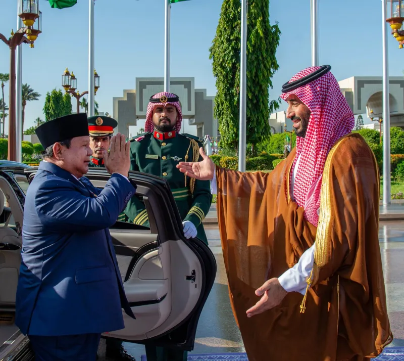 Dialogue on Commercial Cooperation Between Saudi Crown Prince Mohammed bin Salman and Indonesian President Prabowo Subianto in Jeddah