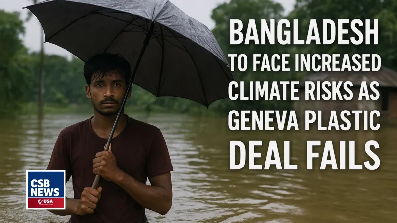 মার্কিন অবস্থানের কারণে প্লাস্টিক দূষণ চুক্তি জেনেভায় ব্যর্থ, দক্ষিণ এশিয়ার জলবায়ু ঝুঁকি বাড়ল