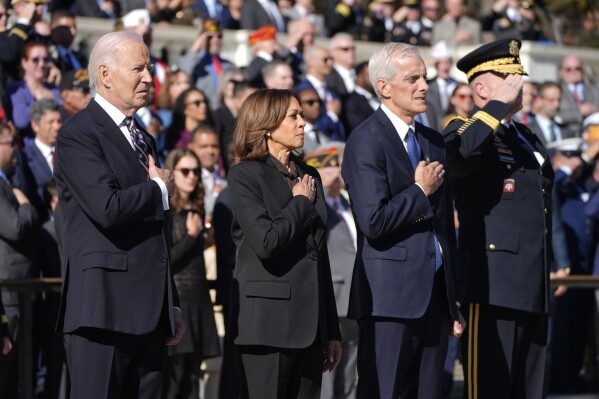 Biden and Harris Attend First Event After Election Loss