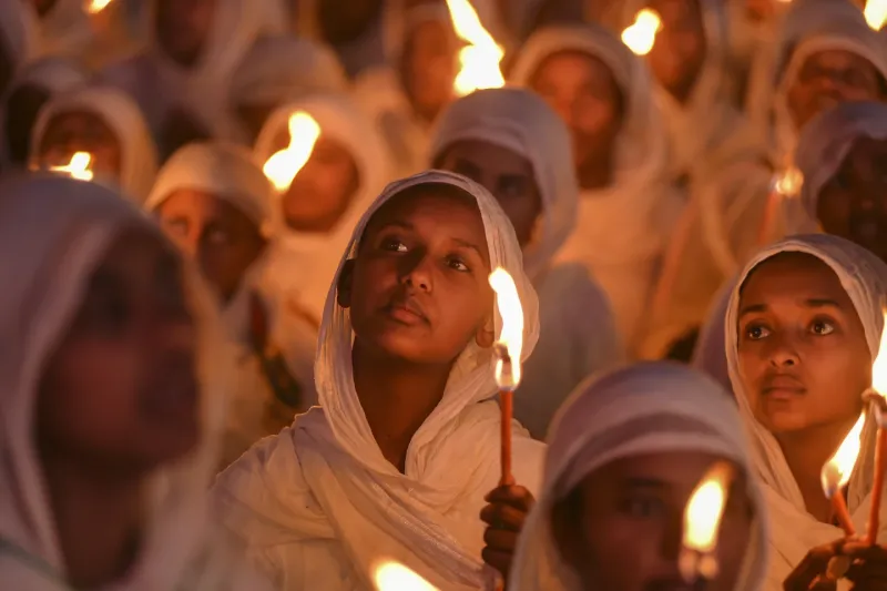 Ethiopians Pray for Peace During Religious Celebration, Call for an End to Ongoing Global Conflicts and a Humanitarian World
