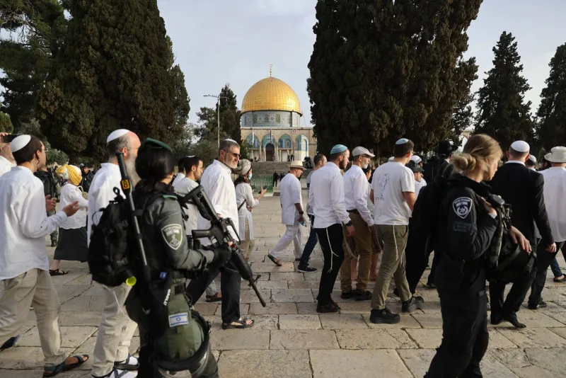 Forced Entry by Israeli Settlers and Jewish Religious Rituals at Al-Aqsa Mosque Compound Again
