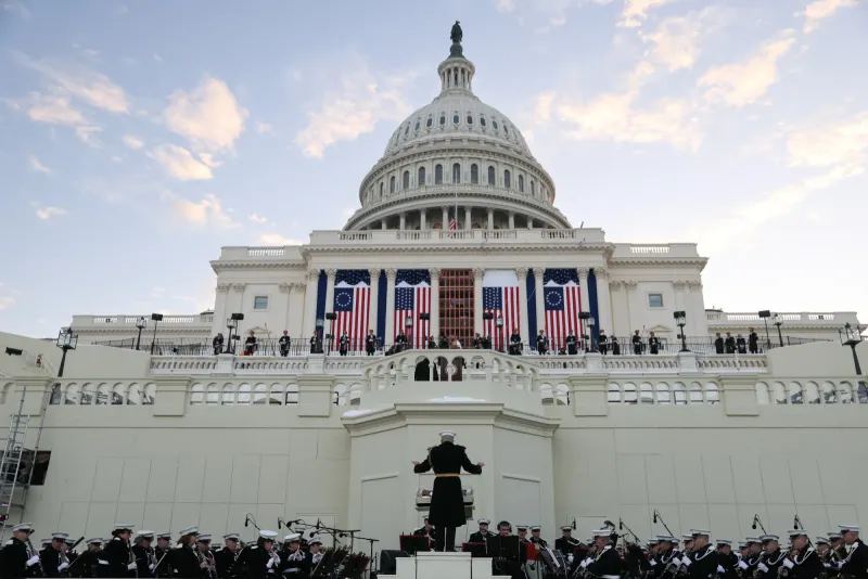 President Donald Trump's Inauguration Ceremony Moved Indoors to Capitol Building Due to Snow and Extreme Cold