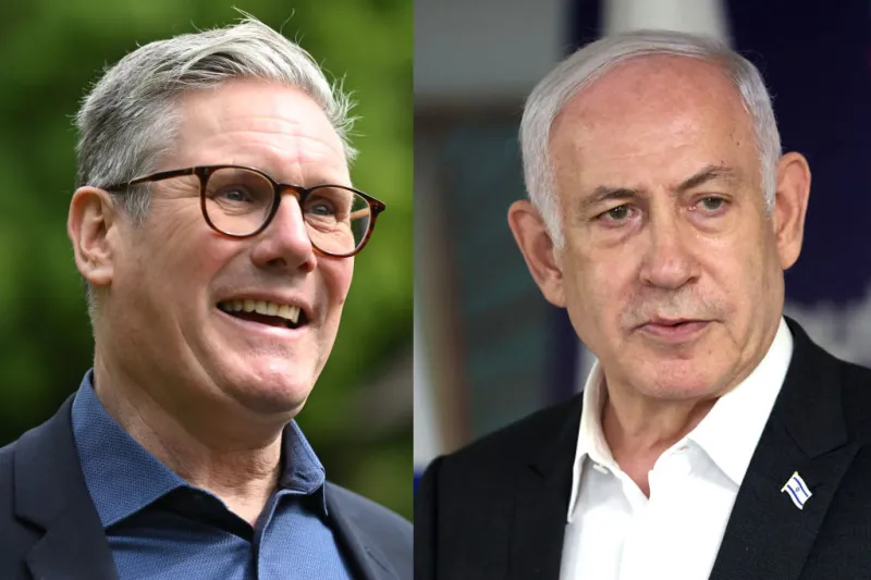 Israeli PM Netanyahu Responds to UK Prime Minister Starmer’s Call for Gaza Ceasefire