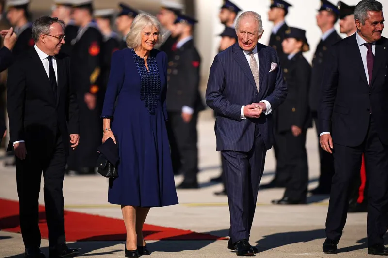 British King Charles and Queen Camilla Arrive in Rome for State Visit, No Meeting with Pope Francis