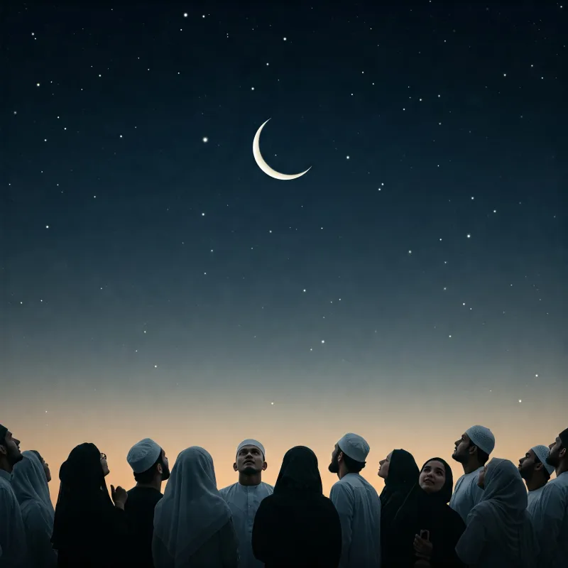 Crescent Moon of Shawwal Month 1446 Hijri Sighted in Saudi Arabia, Eid Al-Fitr Celebrations Begin Tomorrow