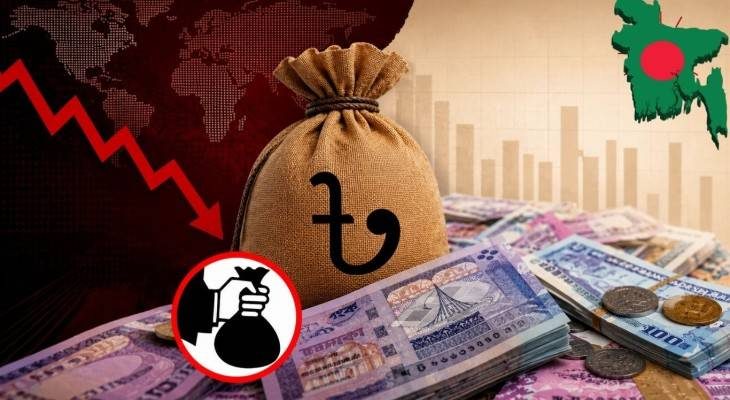 খেলাপি ঋণের পাহাড়ে বাংলাদেশ: ব্যাংকের প্রতি ৩ টাকার প্রায় ১ টাকাই অনাদায়ী