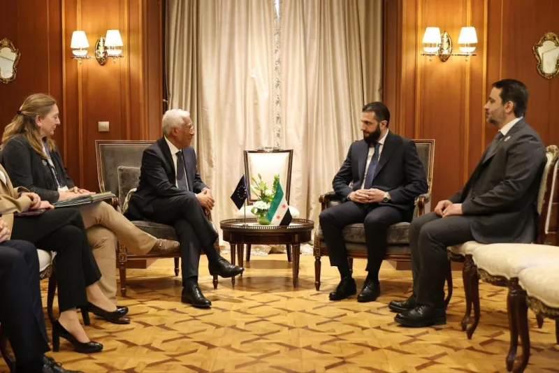 EU Lifts Sanctions on Syria, President Ahmed Al-Shara Congratulated by António Costa