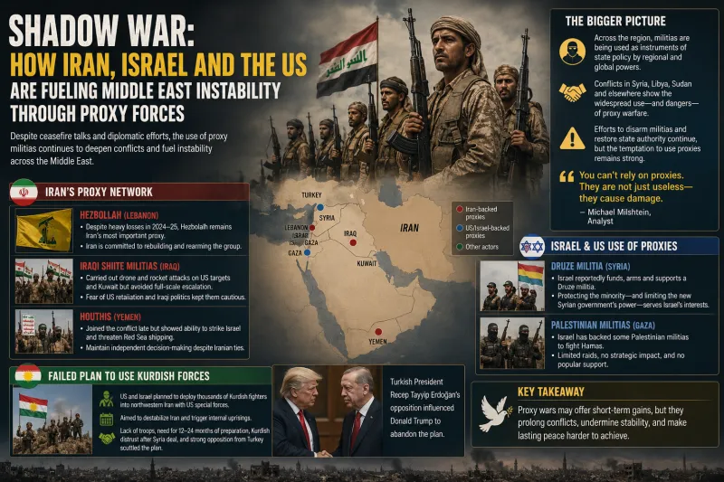 Shadow War: How Iran, Israel and the US Are Fueling Middle East Instability Through Proxy Forces