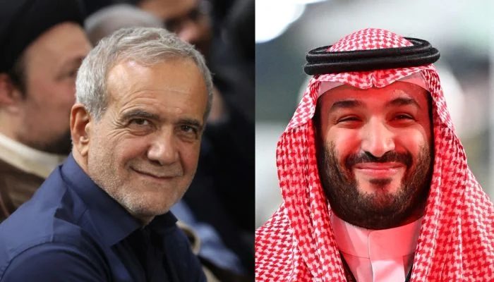 Saudi Crown Prince Mohammed bin Salman and Iranian President Masoud Pezeshkian Discuss Regional Issues in Dialogue
