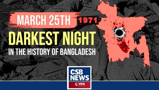 Operation Searchlight on March 25, 1971: The Background of Bangladesh's Liberation Struggle and the Pakistani Genocide
