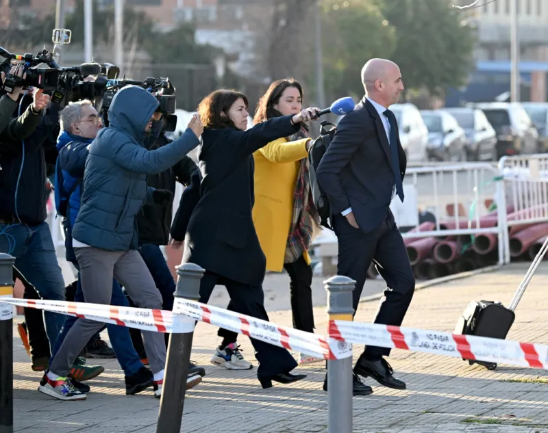 Luis Rubiales, accused of kissing Spain's Jenny Hermoso during the World Cup, appears in court in Madrid