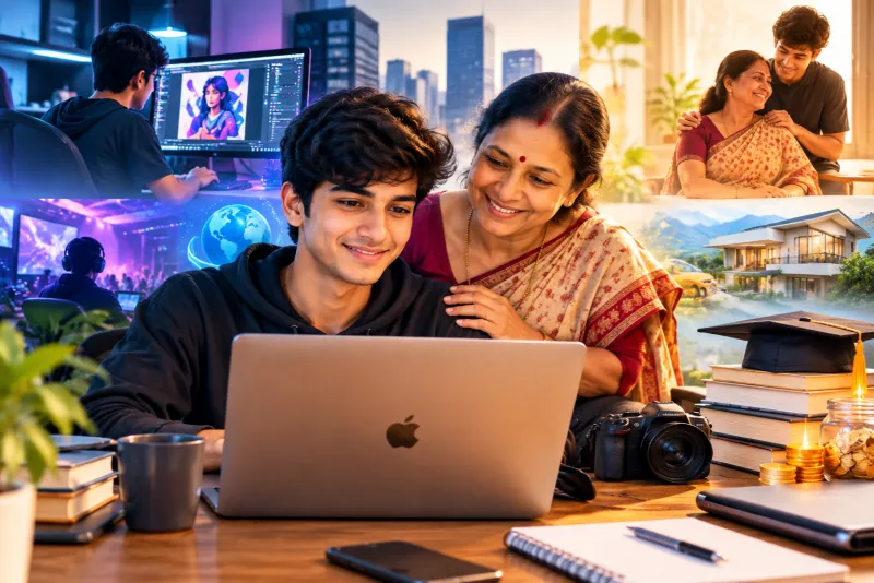 কলেজে না গিয়েই মাসে ৪ লাখ আয়, ২০ বছরেই মাকে দিলেন অবসর