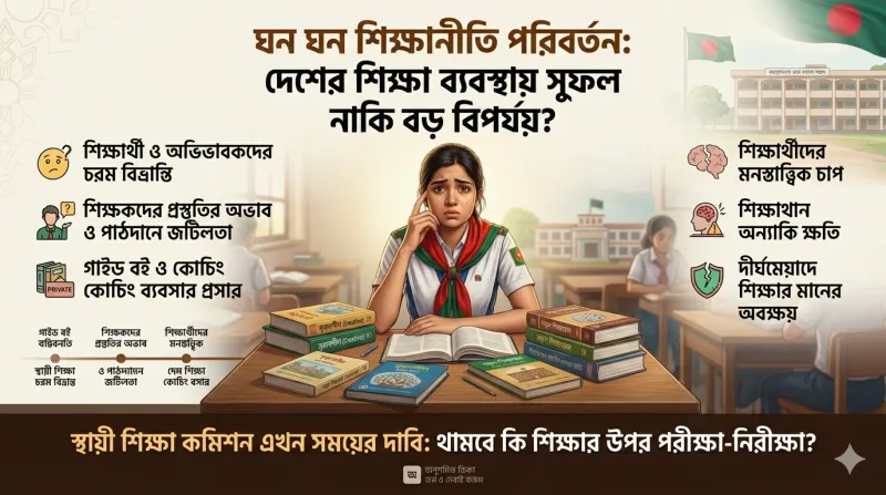 ঘন ঘন শিক্ষানীতি পরিবর্তন: দেশের শিক্ষা ব্যবস্থায় সুফল নাকি বড় বিপর্যয়?