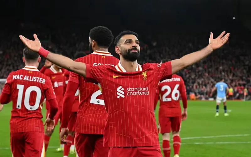 Liverpool Tops the Table with 3-1 Victory over Leicester City, Salah's 100th Goal Milestone