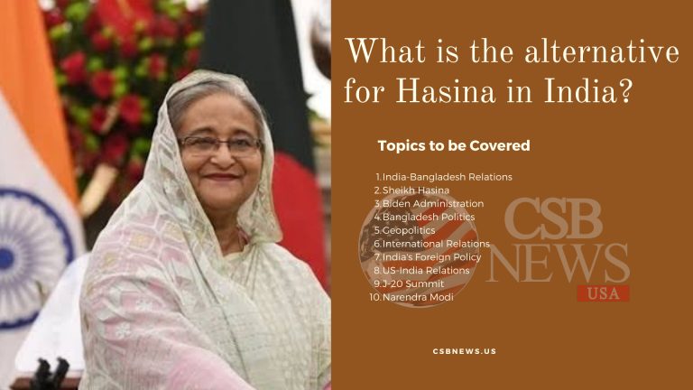 What is the alternative for Hasina in India?