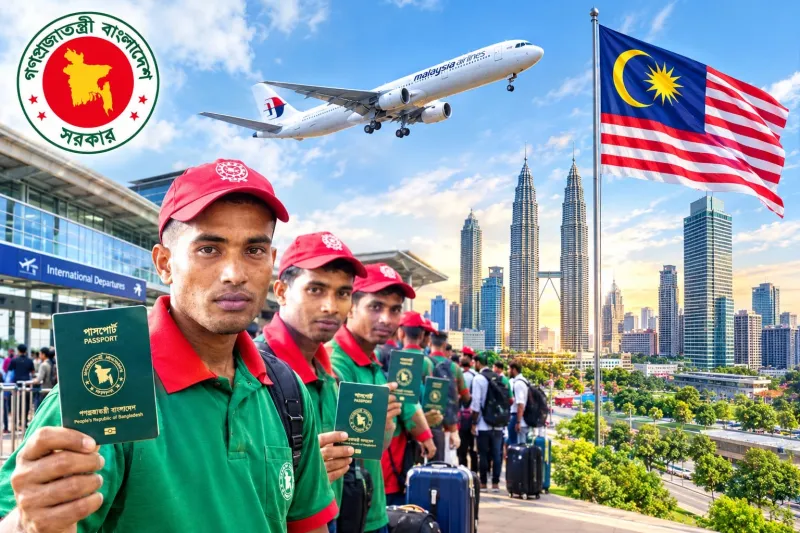 বিনা খরচে মালয়েশিয়া যাওয়ার সুযোগ ১০ হাজার বাংলাদেশির, কারা পাবেন চাকরি?