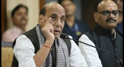 বাংলাদেশ মডেলে সহিংসতার মাধ্যমে সরকার উৎখাতের চেষ্টা করছে কংগ্রেস, বিস্ফোরক অভিযোগ ভারতের প্রতিরক্ষামন্ত্রীর