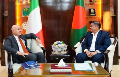 প্রতিরক্ষা সহযোগিতা জোরদারে বাংলাদেশ-ইতালি আলোচনা, গুরুত্ব পেল সামরিক প্রশিক্ষণ ও প্রযুক্তি