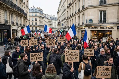 France Erupts in Violent Protests as 1,800 Arrested Amid Rising Living Costs