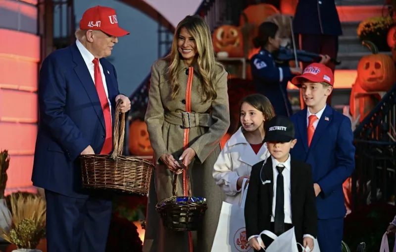 Trump and Melania Welcome Thousands of Children to White House Halloween Celebration